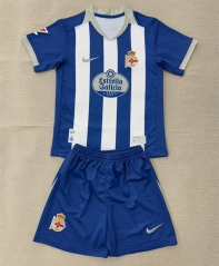 26-27 Deportivo La Coruña Home Blue&White Soccer Uniform-AY