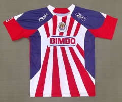 (S-3XL) Retro Version 08-09 Deportivo Guadalajara Home Red&White Thailand Soccer Jersey AAA-9755