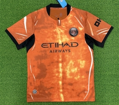 (S-4XL) 26-27 Manchester City 3rd Away Orange Thailand Soccer Jersey AAA-403