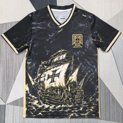 (S-4XL) 26-27 Special Version Portugal Black Thailand Soccer Jersey AAA-4927
