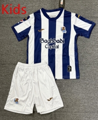 26-27 Real Sociedad Home Blue&White Kids/Youth Soccer Uniform-4247