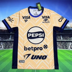 (S-4XL) 26-27 Motagua Away Yellow Thailand Soccer Jersey AAA-3066