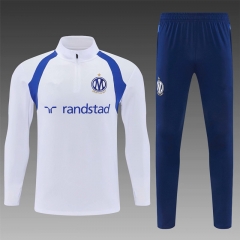 26-27 Olympique de Marseille White Thailand Soccer Tracksuit-0009