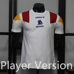 (S-3XL) Player Version 26-27 Retro Casual Version Roma White Thailand Soccer Jersey AAA-888