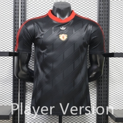 (S-3XL) Player Version 26-27 Retro Casual Version Manchester United Black Thailand Soccer Jersey AAA-888