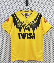 Retro Version 92-93 Kaizer Chiefs Home Yellow Thailand Soccer Jersey AAA-3257