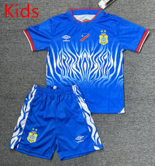 26-27 Congo Home Blue Kids/Youth Soccer Uniform-4247