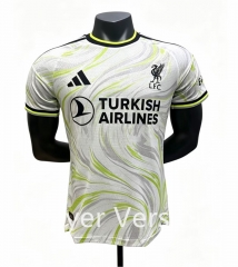 Player Version 27-28 Liverpool 2nd Away White&Green Thailand Soccer Jersey AAA-0654