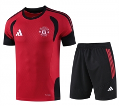 26-27 Manchester United Red Thailand Soccer Training Uniform-418