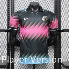 (S-3XL) Player Version 26-27 Casual Version Barcelona Black&Pink&Blue Thailand Soccer Jersey AAA-888
