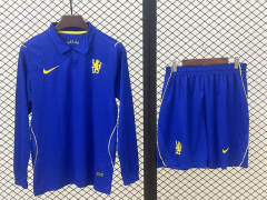 26-27 Chelsea Home Blue LS Soccer Uniform-709