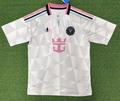 (S-4XL) 26-27 Inter Miami CF 2nd Away White&Grey Thailand Soccer Jersey AAA-403