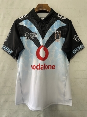 (S-5XL) 2026 Fiji Away Blue&Black Thailand Rugby Shirt