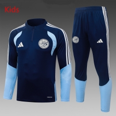 26-27 Ajax Royal Blue Kids/Youth Soccer Tracksuit-815
