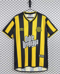 Retro Version 2002 CA Peñarol Home Black&Yellow Thailand Soccer Jersey AAA-3257