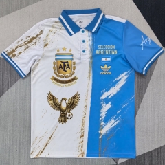 (S-4XL) 26-27 Special Version Argentina Blue&White Thailand Soccer Jersey AAA-4927
