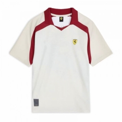 (S-5XL) 2026 Ferrary White Formula One Racing Suit