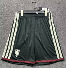 26-27 Manchester United 2nd Away Dark Green Thailand Soccer Shorts