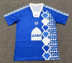 (S-4XL) 70th Anniversary Al Hilal SFC Blue Thailand Soccer Jersey AAA-0377
