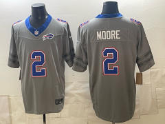 Buffalo Bills 3 Generations Grey #2 NFL Jersey-0840