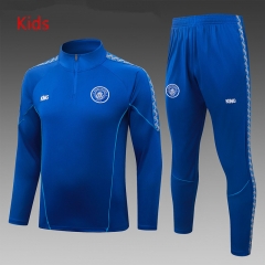 26-27 Manchester City Color Blue Kids/Youth Soccer Tracksuit-815
