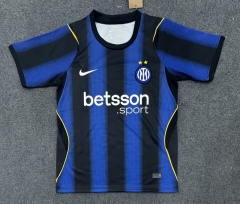 (S-4XL) 27-28 Inter Milan Home Blue&Black Thailand Soccer Jersey AAA-2483