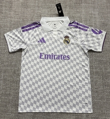 (S-4XL) 27-28 Real Madrid Grey&White Thailand Soccer Jersey AAA-4506