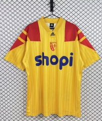 Retro Version 93-94 RC Lens Home Yellow Thailand Soccer Jersey AAA-3257