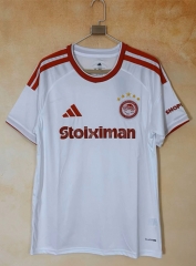 (S-4XL) 26-27 Olympiacos F.C. Away White Thailand Soccer Jersey AAA-7209