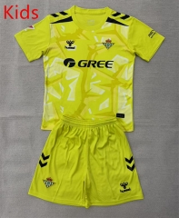 26-27 Real Betis Goalkeeper Yellow Kids/Youth Soccer Uniform-AY