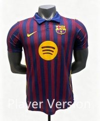 Player Version 27-28 Barcelona Home Red&Blue Thailand Soccer Jersey AAA-0654