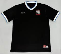 (S-4XL) 26-27 Corinthians Black Thailand Soccer Jersey AAA-5668