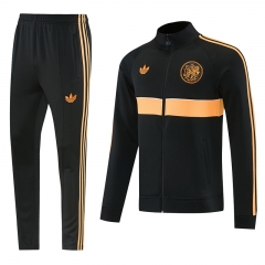 26-27 Ajax Black Thailand Soccer Jacket Uniform-LH