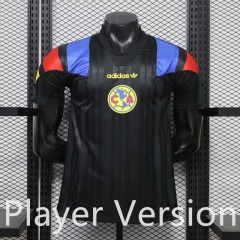 (S-3XL) Player Version 26-27 Retro Casual Version Club America Black Thailand Soccer Jersey AAA-888