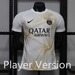 (S-3XL) Player Version 26-27 Champions Version PSG Yellow Thailand Soccer Jersey AAA-888