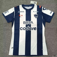 26-27 Monterrey Home Blue&White Thailand Women Soccer Jersey AAA-1905