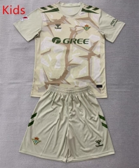 26-27 Real Betis Goalkeeper Beige Kids/Youth Soccer Uniform-AY