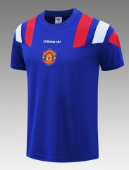 26-27 Manchester United Blue Thailand Soccer Training Jersey-418