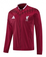 26-27 Liverpool Maroon Thailand Soccer Trench Coat-LH
