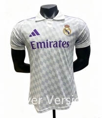 Player Version 27-28 Real Madrid Home White Thailand Soccer Jersey AAA-0654