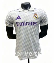 Player Version 27-28 Real Madrid Home White Thailand Soccer Jersey AAA-0654