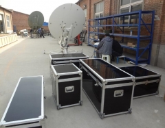 Alignsat C band Au-tracking flyaway antenna is delivered to oversea customer