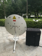 1.0m manual carbon fiber flyaway antenna to oversea customer