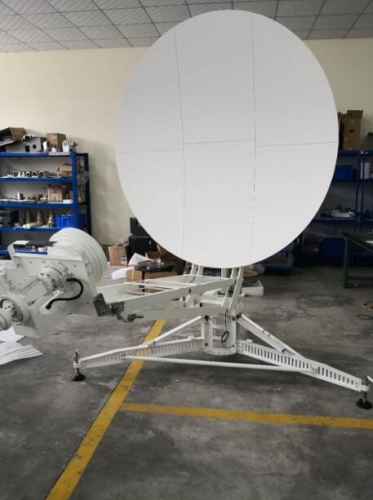 Alignsat C band Au-tracking flyaway antenna is delivered to oversea customer