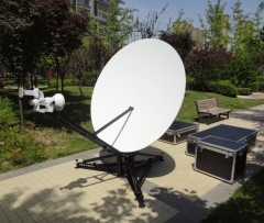 Alignsat delivered 1.8 Meter manual carbon fiber flyaway antenna to oversea customer