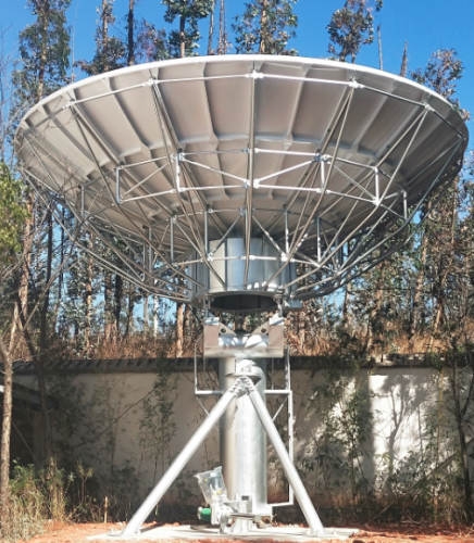 Alignsat team just completed the initial installation of our 6.2-meter Ku-band antenna for military customers