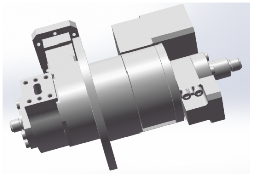 Three channel rotary joint (2 channel waveguide, one coaxial)
