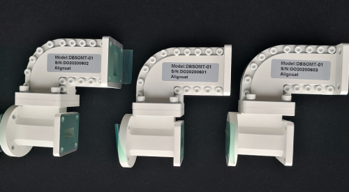 DBS Band 2 port linear polarizaton diplexer