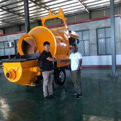 Concrete pump Concrete mixing and conveying integrated pump Integrated concrete mixing and conveying pump