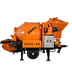 Concrete pump Concrete mixing and conveying integrated pump Integrated concrete mixing and conveying pump